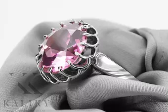 Anneau Bijoux vintage Améthyste Argent sterling 925 vrc035s